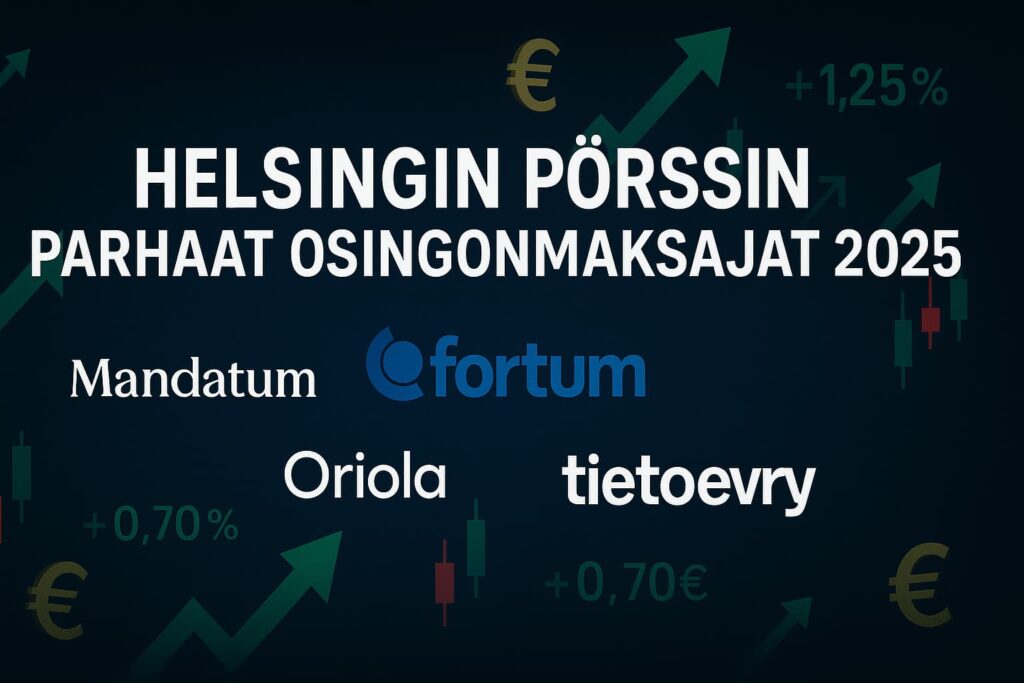 Helsingin pörssin parhaat osingonmaksajat 2025